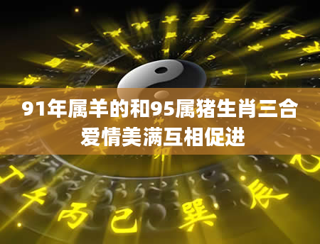 91年属羊的和95属猪生肖三合 爱情美满互相促进