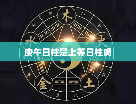 庚午日柱是上等日柱吗