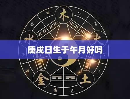 庚戌日生于午月好吗