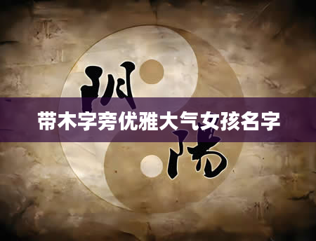 带木字旁优雅大气女孩名字