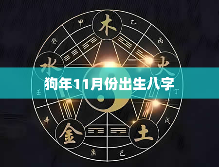 狗年11月份出生八字