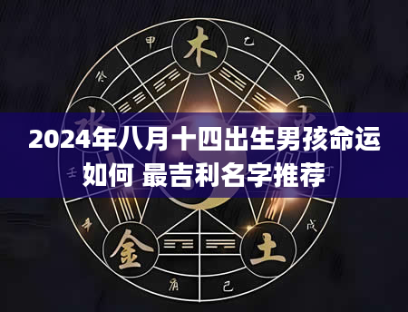 2024年八月十四出生男孩命运如何 最吉利名字推荐
