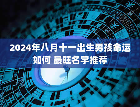 2024年八月十一出生男孩命运如何 最旺名字推荐