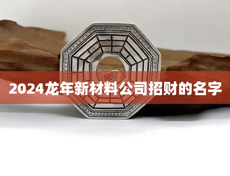 2024龙年新材料公司招财的名字