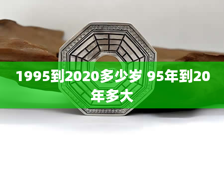 1995到2020多少岁 95年到20年多大