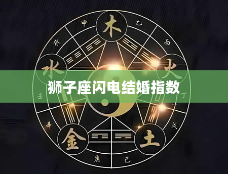 狮子座闪电结婚指数
