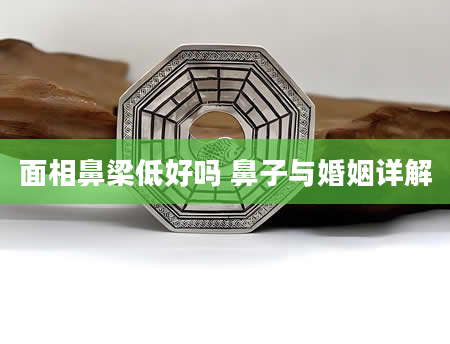 面相鼻梁低好吗 鼻子与婚姻详解