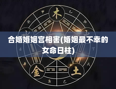 合婚婚姻宫相害(婚姻最不幸的女命日柱)