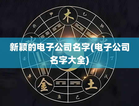 新颖的电子公司名字(电子公司名字大全)