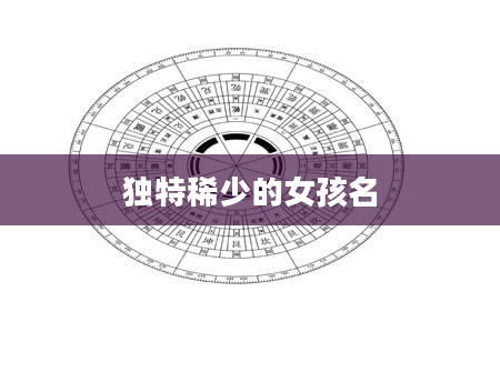 独特稀少的女孩名