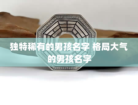 独特稀有的男孩名字 格局大气的男孩名字