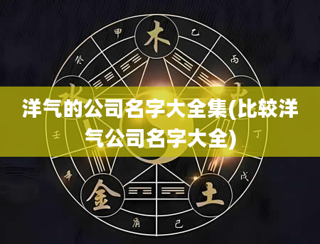 洋气的公司名字大全集(比较洋气公司名字大全)