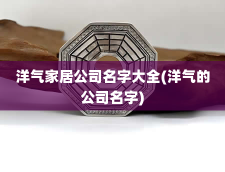 洋气家居公司名字大全(洋气的公司名字)