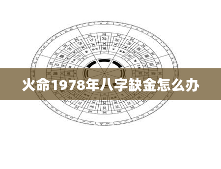 火命1978年八字缺金怎么办