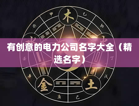 有创意的电力公司名字大全（精选名字）
