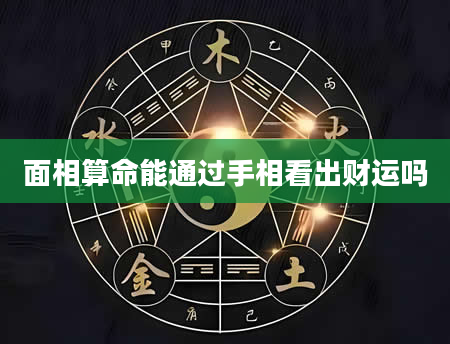 面相算命能通过手相看出财运吗