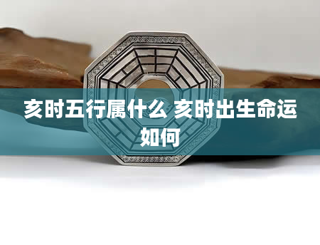 亥时五行属什么 亥时出生命运如何