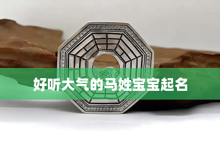好听大气的马姓宝宝起名