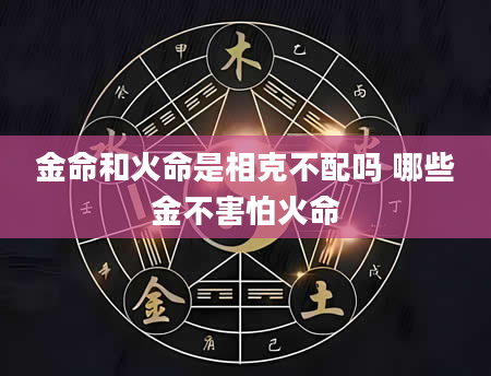 金命和火命是相克不配吗 哪些金不害怕火命