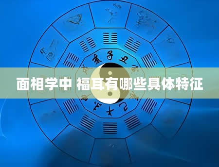 面相学中 福耳有哪些具体特征