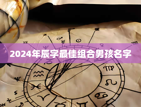 2024年辰字最佳组合男孩名字