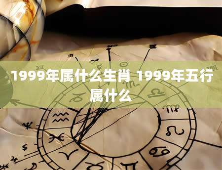 1999年属什么生肖 1999年五行属什么