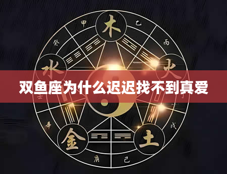 双鱼座为什么迟迟找不到真爱