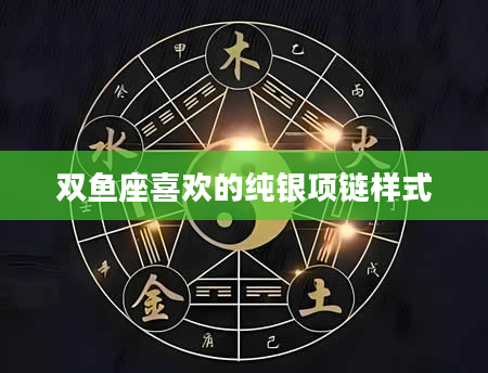双鱼座喜欢的纯银项链样式
