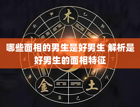 哪些面相的男生是好男生 解析是好男生的面相特征