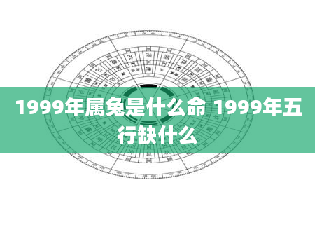 1999年属兔是什么命 1999年五行缺什么