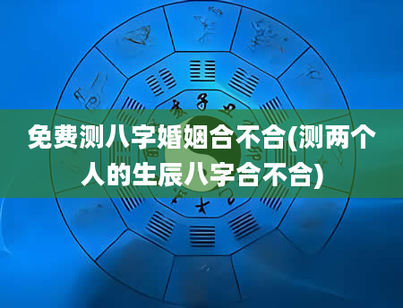 免费测八字婚姻合不合(测两个人的生辰八字合不合)
