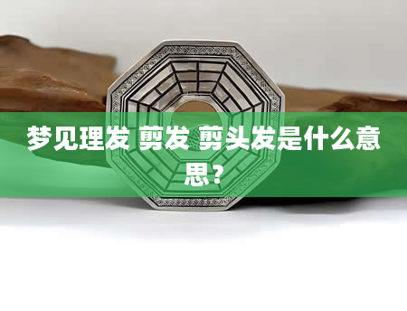 梦见理发 剪发 剪头发是什么意思？