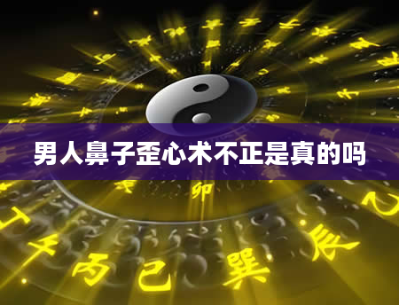 男人鼻子歪心术不正是真的吗