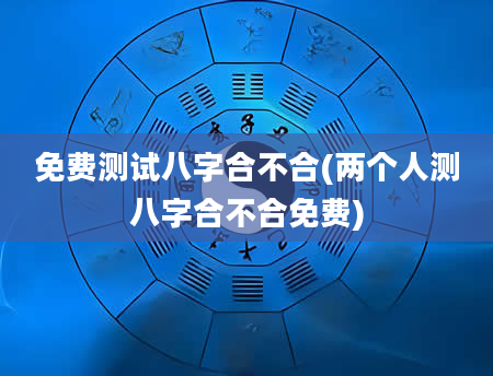 免费测试八字合不合(两个人测八字合不合免费)