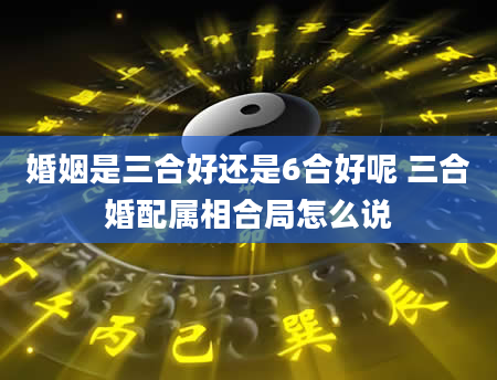 婚姻是三合好还是6合好呢 三合婚配属相合局怎么说