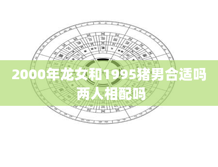 2000年龙女和1995猪男合适吗 两人相配吗