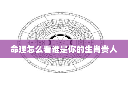 命理怎么看谁是你的生肖贵人