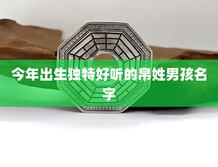 今年出生独特好听的帛姓男孩名字