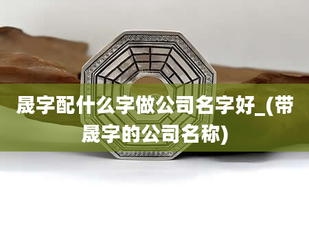 晟字配什么字做公司名字好_(带晟字的公司名称)