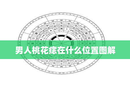 男人桃花痣在什么位置图解