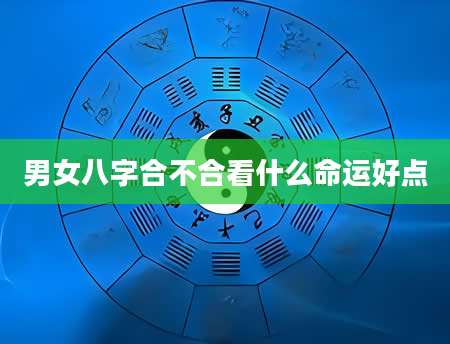男女八字合不合看什么命运好点