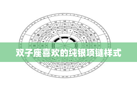 双子座喜欢的纯银项链样式