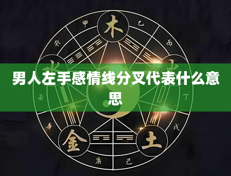 男人左手感情线分叉代表什么意思