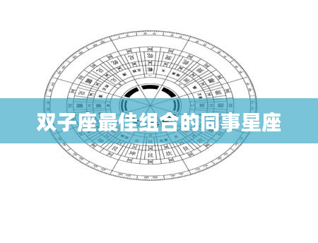 双子座最佳组合的同事星座