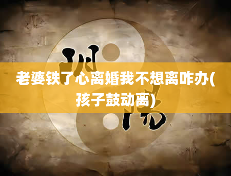 老婆铁了心离婚我不想离咋办(孩子鼓动离)