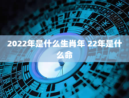 2022年是什么生肖年 22年是什么命