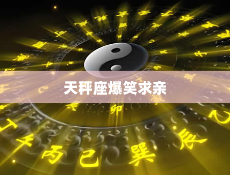 天秤座爆笑求亲
