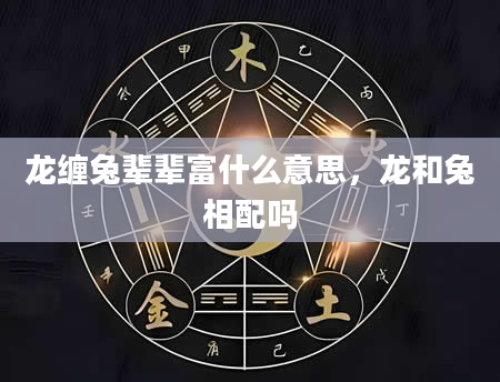 龙缠兔辈辈富什么意思，龙和兔相配吗