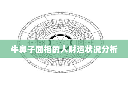 牛鼻子面相的人财运状况分析