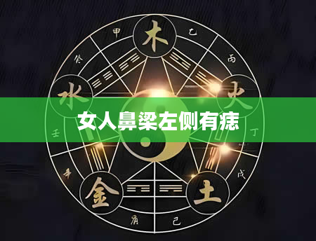 女人鼻梁左侧有痣